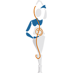 Eine Grafikfigur als Logo für Silke Friedmann